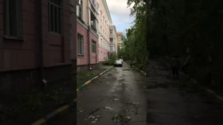 Ураган в Москве 29.05.2017 29 мая 2017 на дом упало дерево и не только
