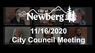 Newberg City Council November 16, 2020