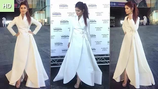 Momina Mustehsan looks like a super star in a white dress by Ali Xeeshan