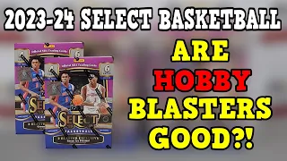 Are HOBBY Blaster Boxes Good?! 2023-24 Panini Select Basketball Double Hobby Blaster Box Opening!