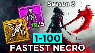 Diablo 4 Season 3 Lvl 1-100 Speedrun - Necromancer Expert!