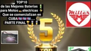 💯⚡TOP 5 ✌️👍 BATERÍAS DE LITIO y lipofe4. .Q se recomienda. COMPRAR 🇨🇺🇨🇺 PARA su MOTO ELECTRICA 🛵🛵🔋