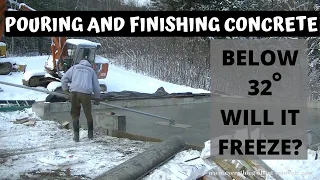 Pouring And Finishing Concrete In Freezing Cold Temperatures