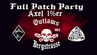 🔥💯OFFO💯🔥Outlaws MC Bergstrasse Axel 1%er  Full Patch Party🔥💯OFFO💯🔥Sorry about the quality!!