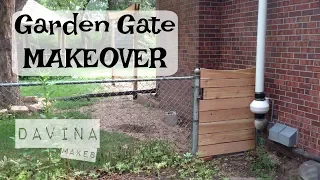 Ugly Garden Gate Makeover - DIY Beginner Woodworking Project