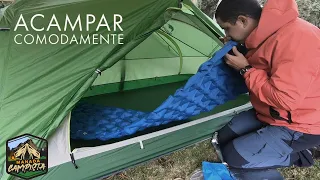 Cómo ACAMPAR Comodamente Bajo la LLUVIA 🌧️⛈️⛈️