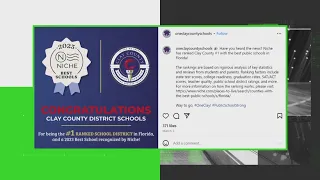 Clay County District Schools' Facebook post saying it is No. 1 district in Florida needs context