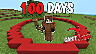 100 Days, But I can't leave this circle | minecraft pe 100 days |