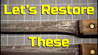 Restoring Old Knives - Removing the Handles and Rust