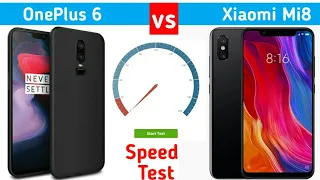 Xiaomi Mi8 vs Oneplus 6 speed test & comparison ! Snapdragon 845 !!!