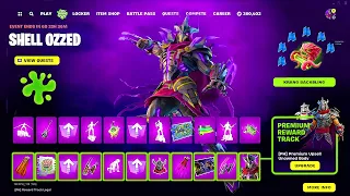 All TMNT EVENT Shredder's mini Battle Pass: FREE & LEAKED Rewards Fortnite