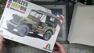 UNBOXING ITALERI Willys jeep MB 80th anniversary