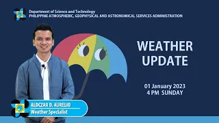 Public Weather Forecast issued at 4:00 PM | January 01, 2023