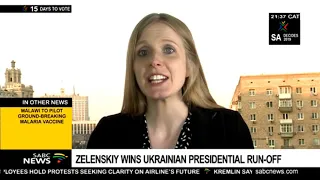 Ukraine comedian Zelensky wins presidency