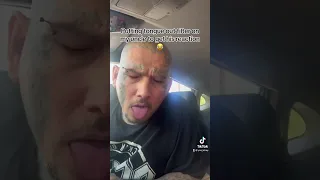 Putting tongue filter on uncle to get his reaction ￼