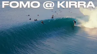 FOMO @ KIRRA - Surfing The Famous Kirra Point  - 4 July 2021 -  long barrels -  Australia Surfing