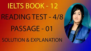 IELTS 12 READING TEST 8 PASSAGE 1 | The History of Glass Passage Answer with Explanation