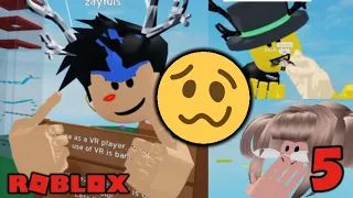 Roblox VR FUNNIEST MOMENTS 5 + I WAS BANNED??!! 🤔🤔