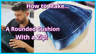 HOW TO SEW A ROUNDED SEAT CUSHION | UPHOLSTERY FOR BEGINNERS |  TUB CHAIR | Faceliftinteriors