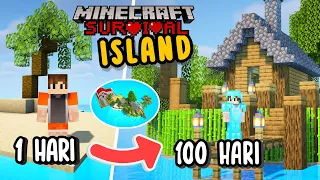 100 Hari Di Minecraft Tapi Terdampar Di Sebuah Pulau Kecil !