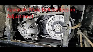 Kawasaki Mule Belt Deflection Adjustment 2015-2023 FX/FXR/FXT/DX/DXT models.