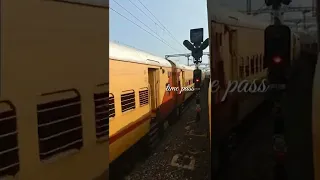 MGR Chennai Central SF Express train entry Chennai Central railway station