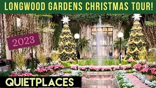 Longwood Gardens Christmas Tour! A Merry Retro Christmas! 2023! Pennsylvania!