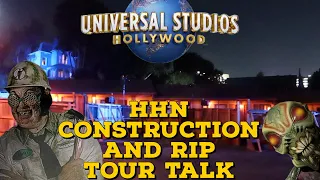 HHN HOLLYWOOD 2023 MID-AUGUST UPDATES and RIP TOUR TALK | NIGHT TIME CONSTRUCTION |