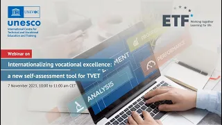 UNEVOC BILT Webinar. Internationalizing vocational excellence: a new self-assessment tool for TVET