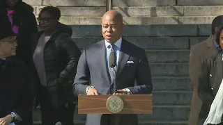 NYC Mayor Eric Adams makes an education-related announcement.