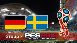 PES 2018 | FIFA 2018 RUSSIAN WORLD CUP | Germany vs Sweden - Group F
