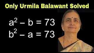 Math Olympiad | Nice Algebra Problem | How to Find the Value of a and b