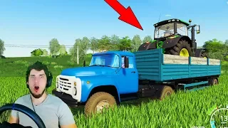 УГНАЛИ ТРАКТОР ИЗ ДЕРЕВНИ - РЕАЛЬНАЯ ЖИЗНЬ В FARMING SIMULATOR 19