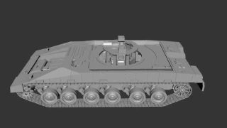 Tank Merkava Mk 4 3D Model | Video by Gambody