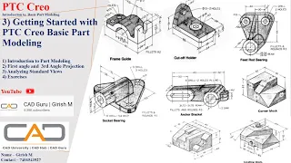 3) Getting Started with Creo Part Modeling | Creo Tutorials | Creo Course