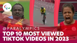 @paralympics 🏆 Top 10 Most Viewed Videos on TikTok in 2023 | Paralympic Games