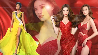 Khánh Vân có nên chọn đầm dạ hội ĐỎ tại Miss Universe 2020 vì màu cờ sắc áo & hợp phong thủy?