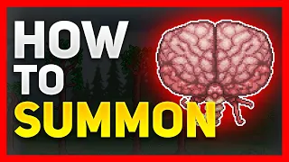 How To Summon The BRAIN OF CTHULHU in Terraria!