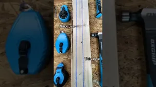 OX Tools Thin vs. Thick Chalk Line