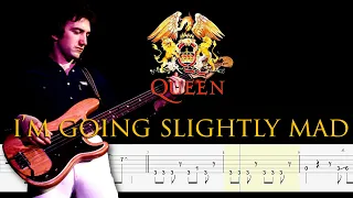 Queen - I'm Going Slightly Mad (Bass Line + Tabs + Notation) By John Deacon | @ChamisBass