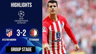 Atletico Madrid vs Feyenoord 3-2 UEFA