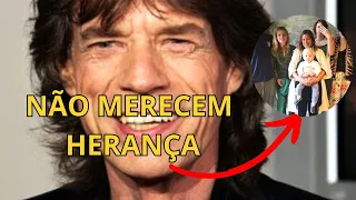 Surpreendente! Mick Jagger decide não deixar herança para seus filhos