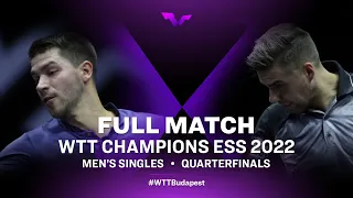 FULL MATCH | Patrick Franziska vs Darko Jorgic | MS QF | WTT Champions ESS 2022