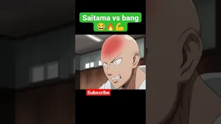 saitama vs bang  funny moment💪😂🔥❤️ #saitama  #badass #funny