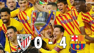 Athletic Club vs Barcelona 0-4/All Goals And Full Extended Highlights / Copa del Rey 2021