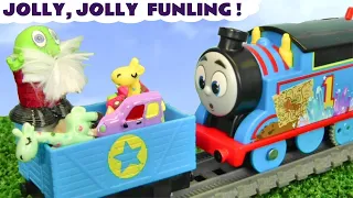 Jolly Funling spends a Fun Day with Thomas The Train