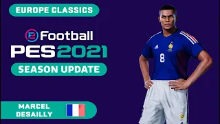 M. DESAILLY face+stats (Europe Classics) How to create in PES 2021