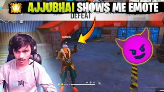 AJJUBHAI SHOWS ME EMOTE ON LONE WOLF RANKED👿