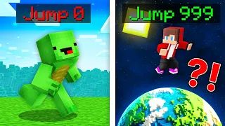 JJ Having 999 JUMP Speedrunner vs Mikey Having 0 JUMP Hunter in Minecraft Maizen!