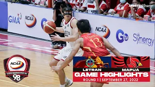 NCAA Season 98 | Game Highlights: Letran vs Mapua | Men's Basketball Tournament Round 1